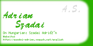 adrian szadai business card